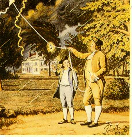 Franklin deed meerdere experimenten met bliksems. Sommige experimenten waren echter levensgevaarlijk. Het was een wonder dat hij dit overleefde.